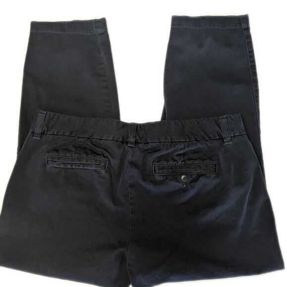 J. Crew blue/gray Scout Capri pants, 100% cotton, size 10 - Picture 3 of 8